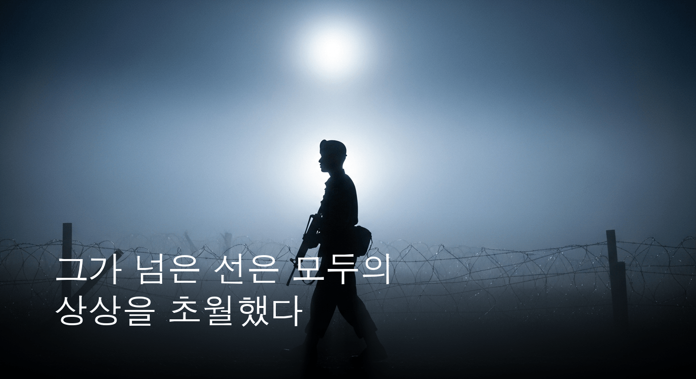 중부전선 밤을 가른 결정적 순간 북한군 병사 귀순