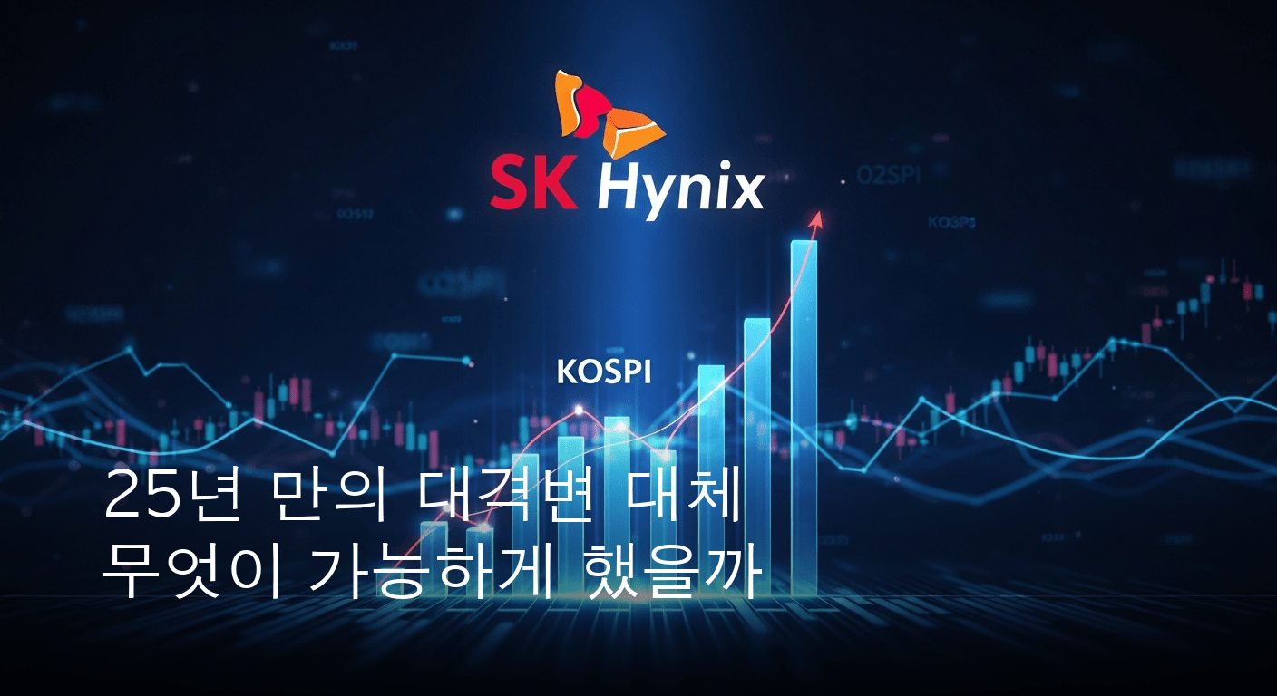 역사적인 격변, SK하이닉스 25년 만에 코스피 시총 대장주 등극