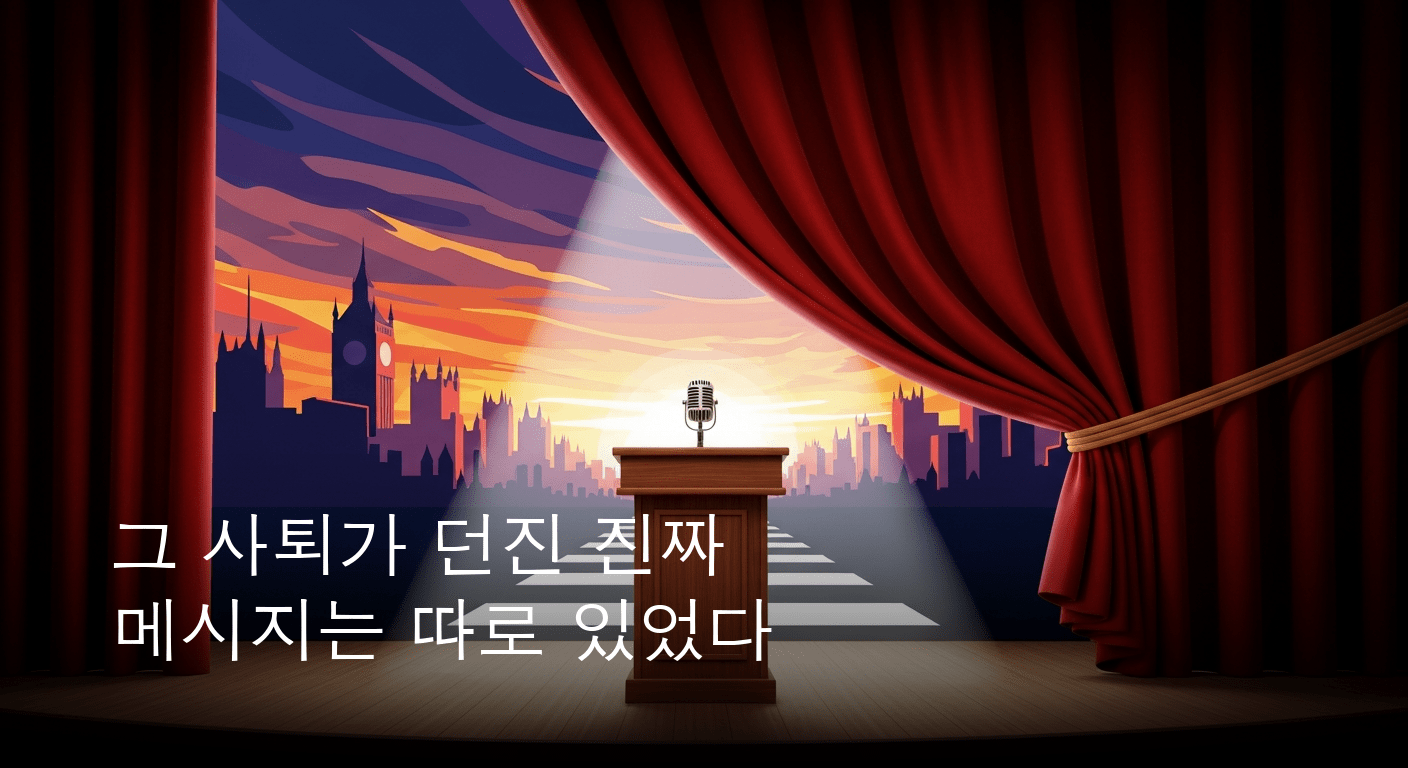 거물 정치인의 전격 사퇴 선언, 당 대표 연임 도전의 서막을 열다