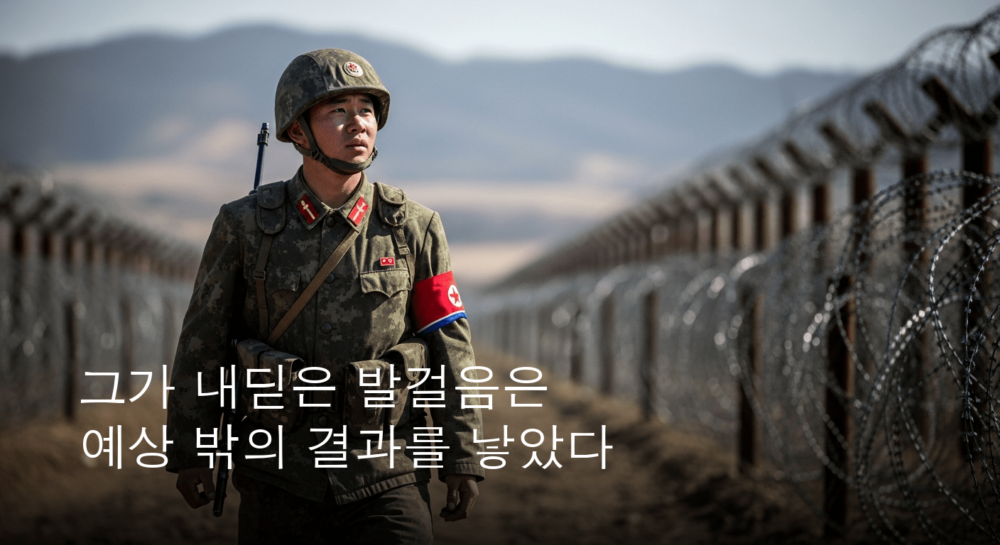 중부전선서 펼쳐진 극적인 순간: 북한군 병사, 자유 향한 발걸음 내딛다