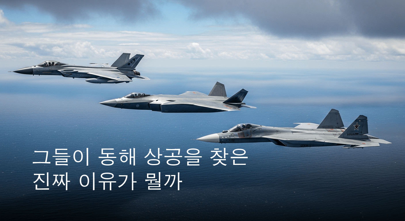 동해 하늘에 긴장감 고조, 중러 군용기 한국 방공식별구역 침범 비상 출격