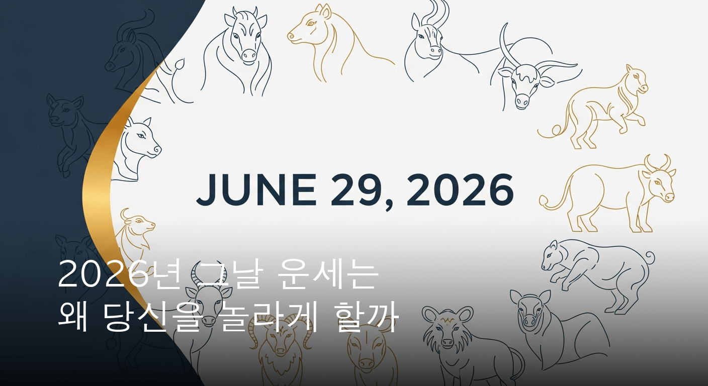 2026년 6월 29일 띠별 운세 예측 심층 분석