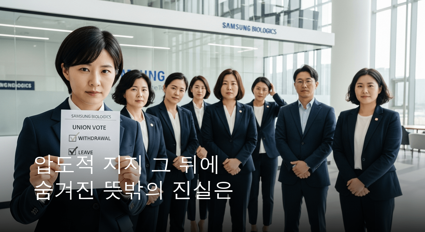 삼성바이오로직스 노조, 압도적 투표로 초기업 노조 전격 탈퇴 선언