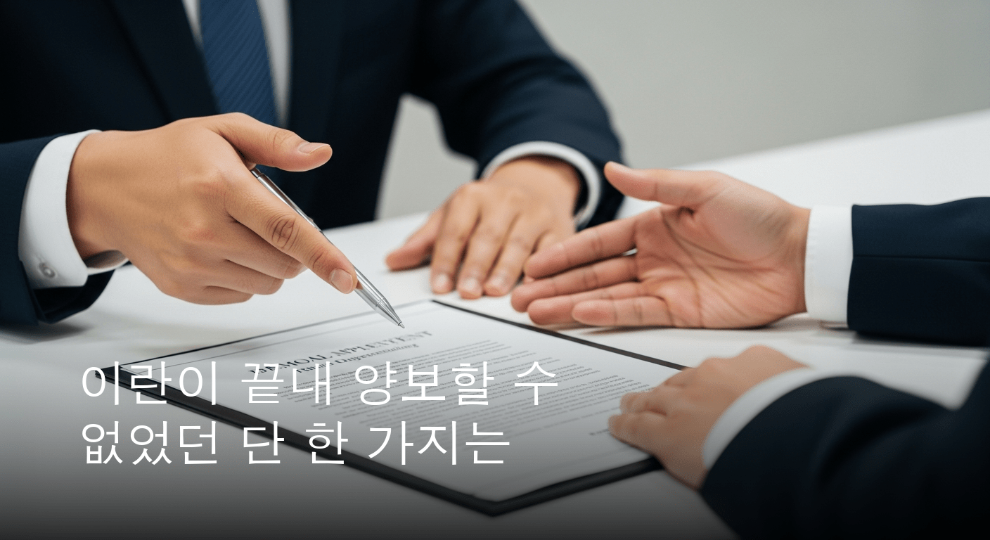 이란, 미국과의 최종 협상 신중론…'양해각서 이행'이 핵심 전제조건으로 부상했다
