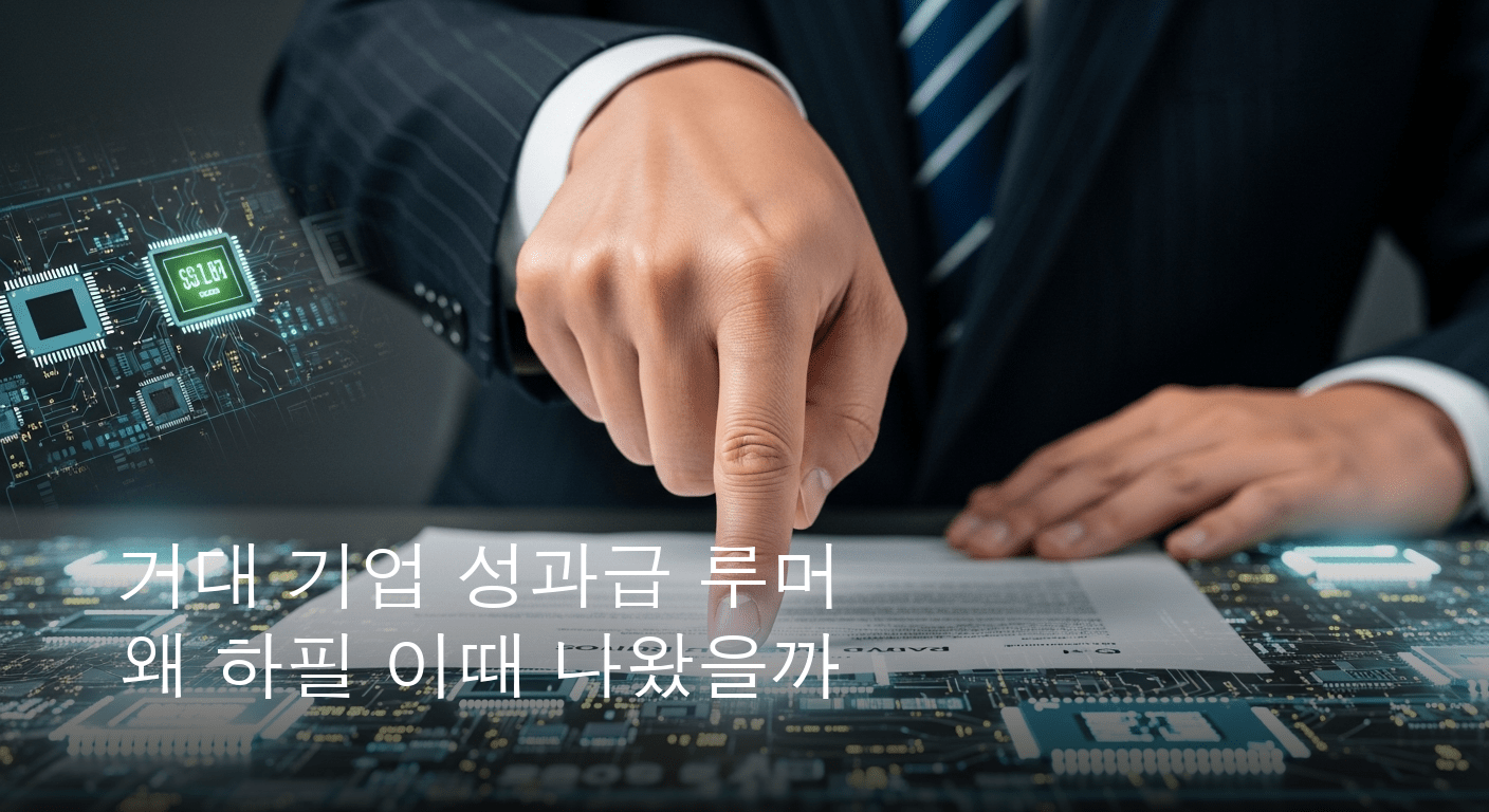 정부, 거대 반도체 기업 성과급 백지화 루머 전면 부인하며 강력 대응 시사했다