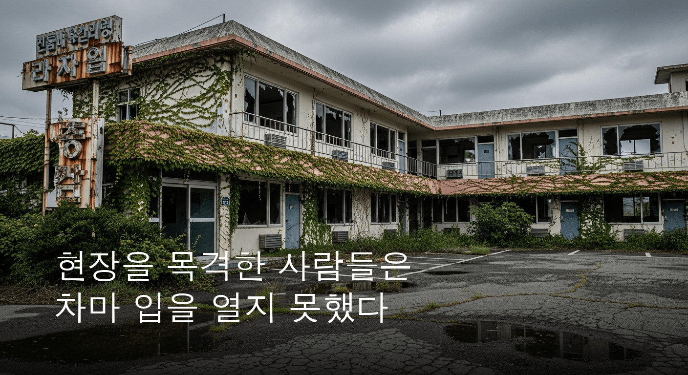 아산 폐모텔서 벌어진 비극, 남성 2명 사망·여성 1명 의식불명 상태로 발견돼 충격