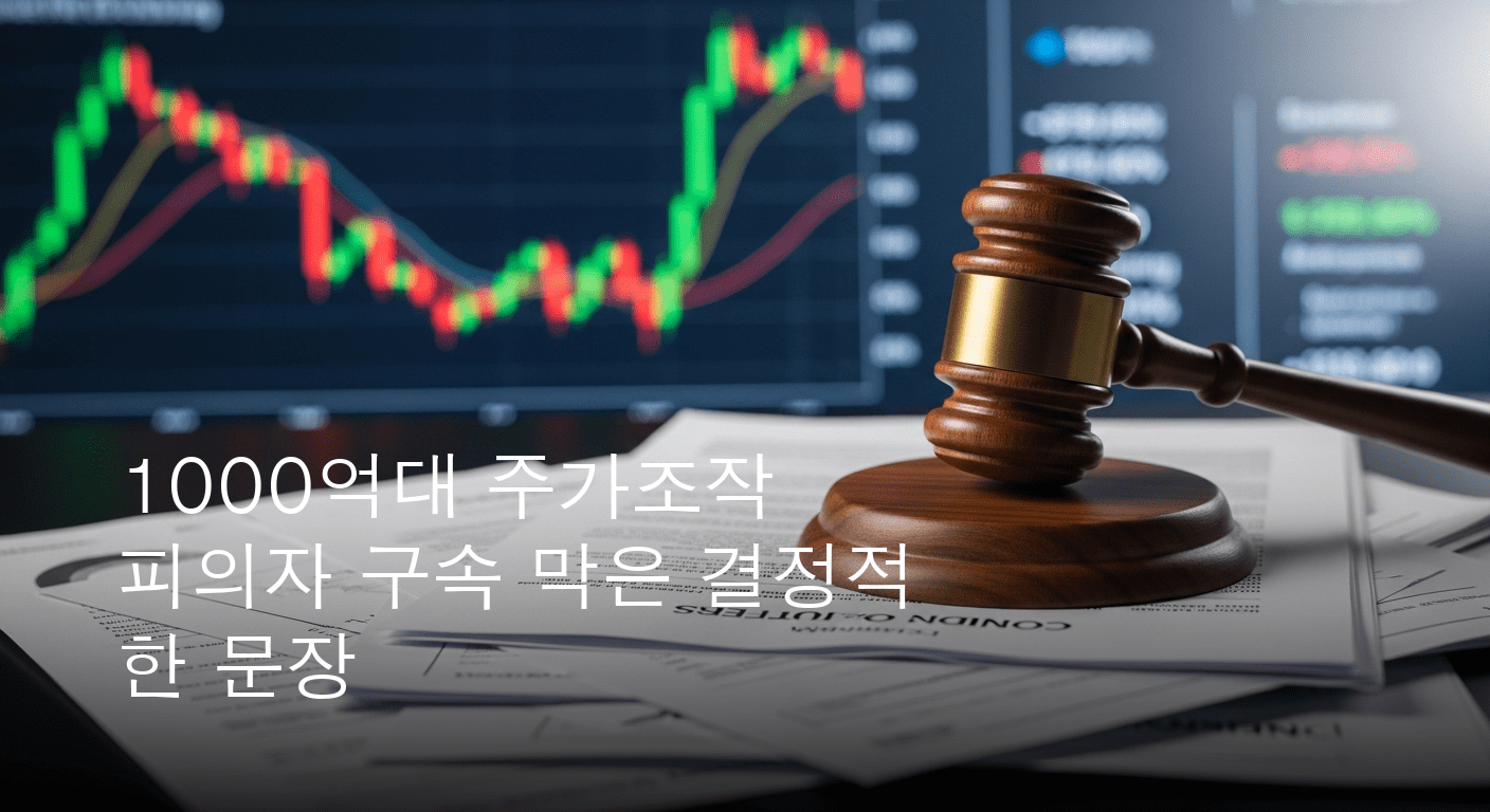 1000억대 주가조작 의혹, 구속영장 기각으로 새 국면. 법원,