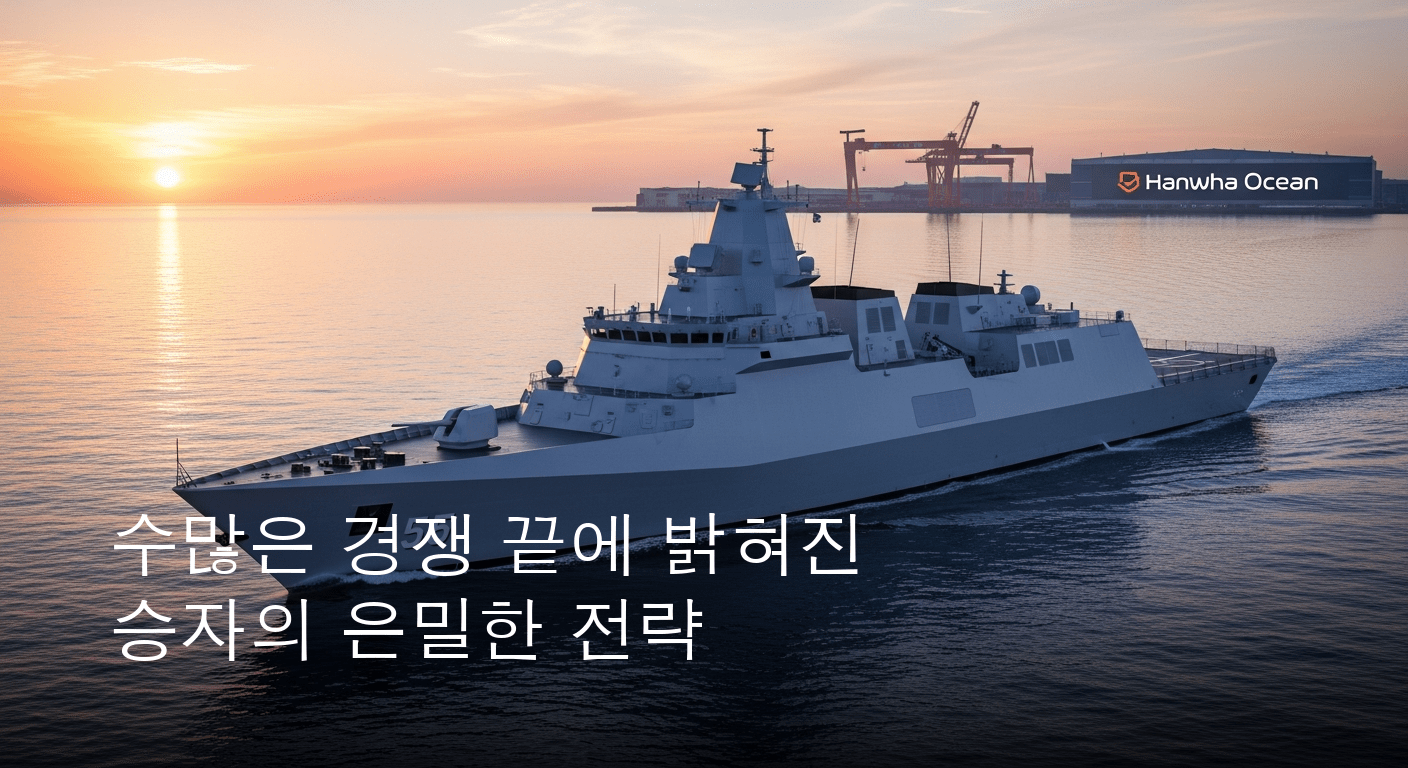 한화오션, 대한민국 해상 방위의 미래를 이끌 차기 구축함 사업 우선협상대상업체로 선정되다