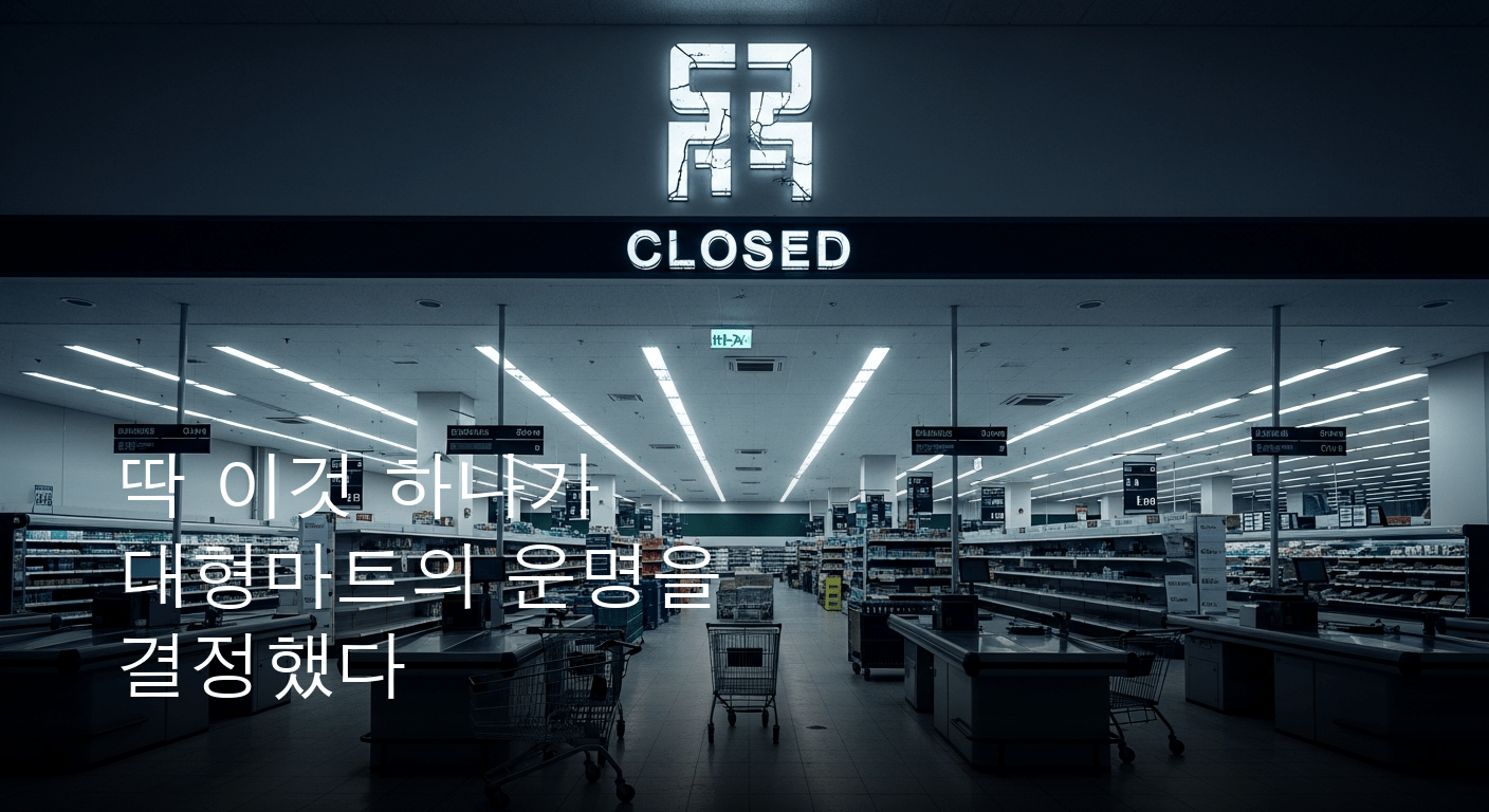 유통업계 충격! 대형마트, 회생 불가능 판단에 파산 수순 임박