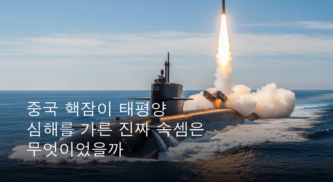 태평양 심해를 가른 핵잠의 위용... 중국, 전략 미사일 시험 발사 성공
