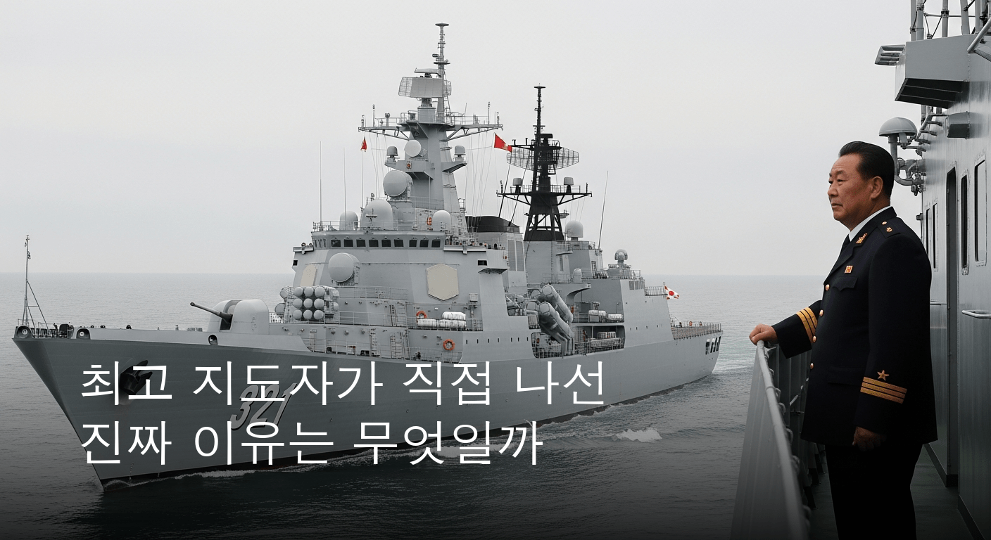 북한 신형 구축함 '강건호' 전력화 박차, 최고 지도자 직접 지휘로 실전 배치 임박
