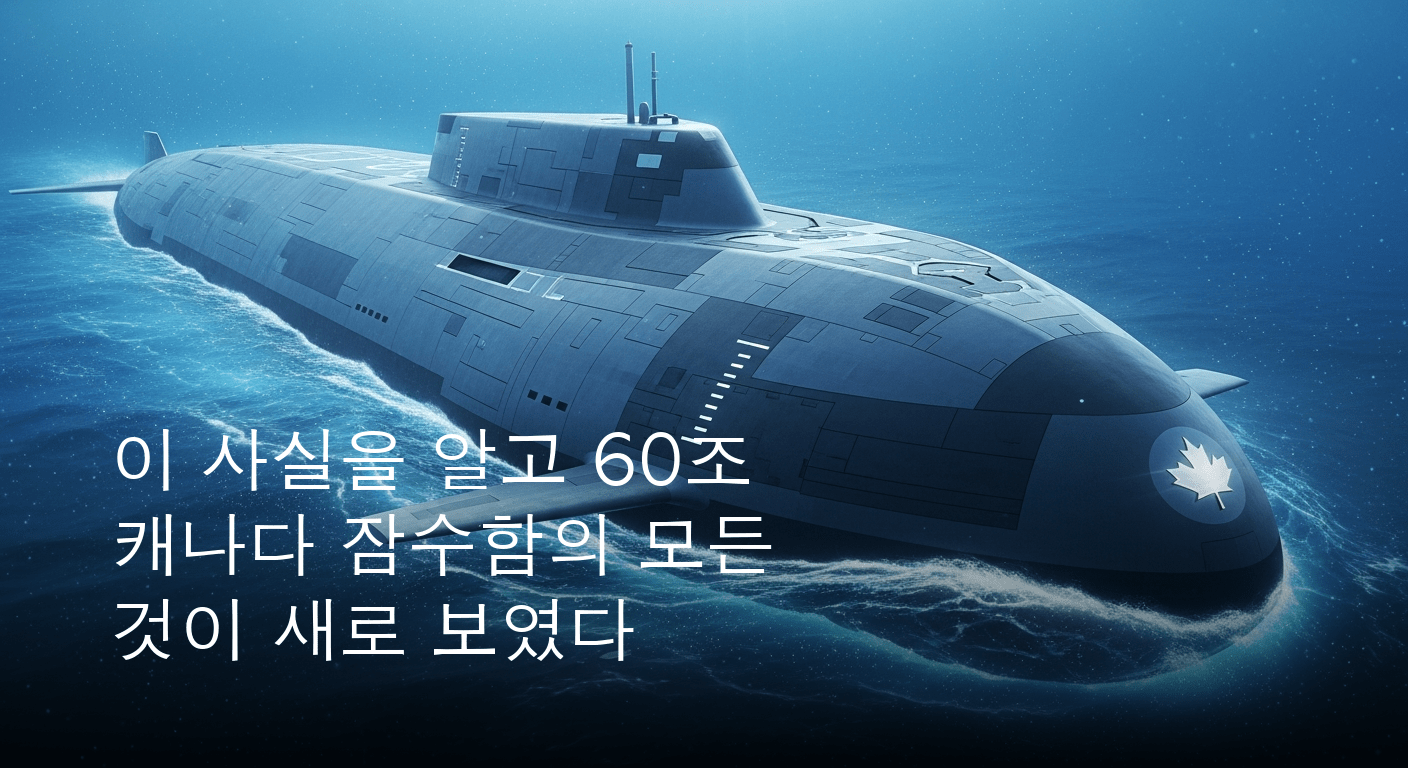 캐나다, 차세대 잠수함 건조 사업 윤곽 드러나... 60조 원 규모 초대형 프로젝트, 독일 TKMS 유력 후보 부상