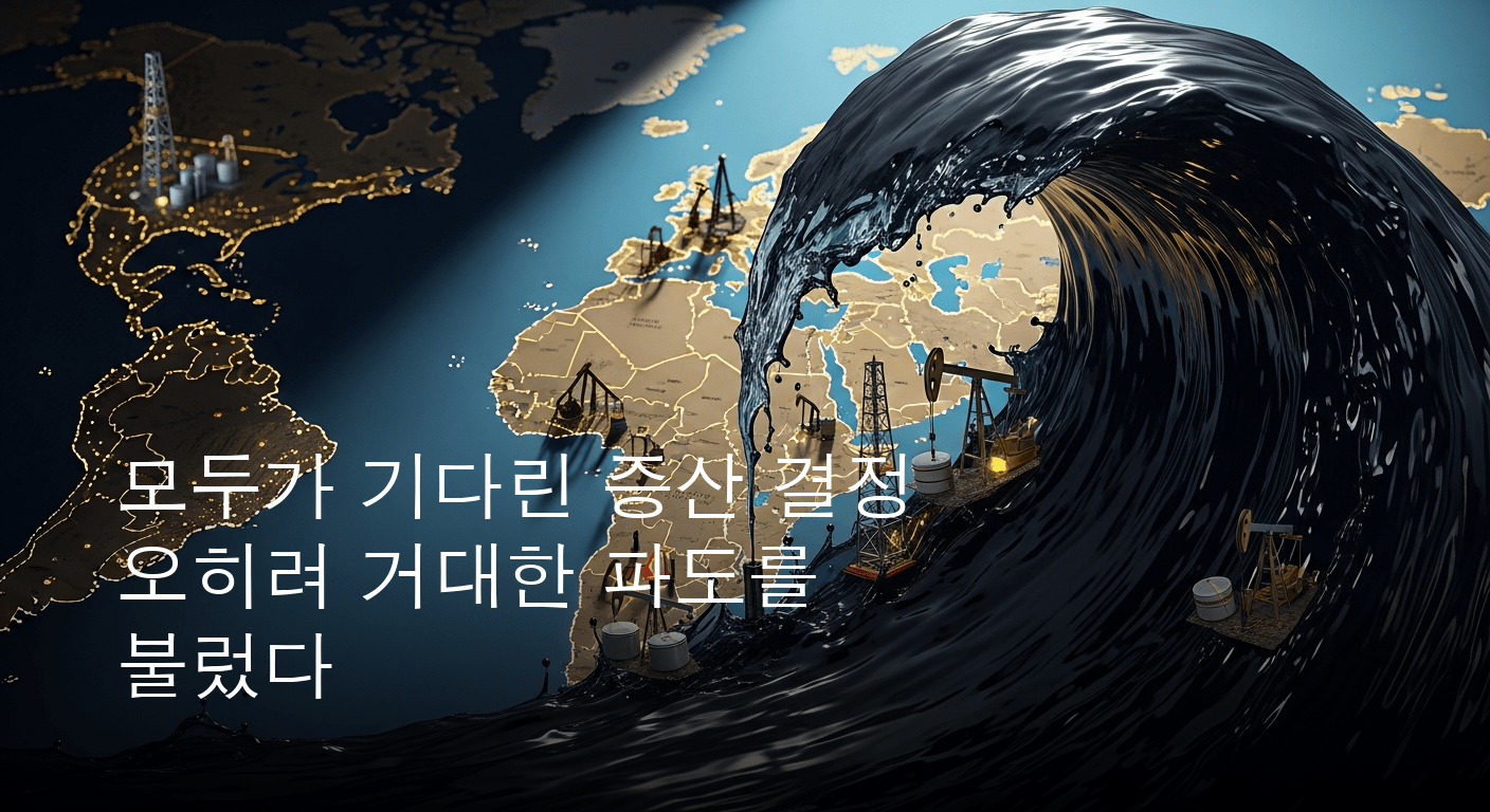 글로벌 석유 시장, 거대한 파도가 밀려온다: 증산 결정과 공급과잉의 그림자