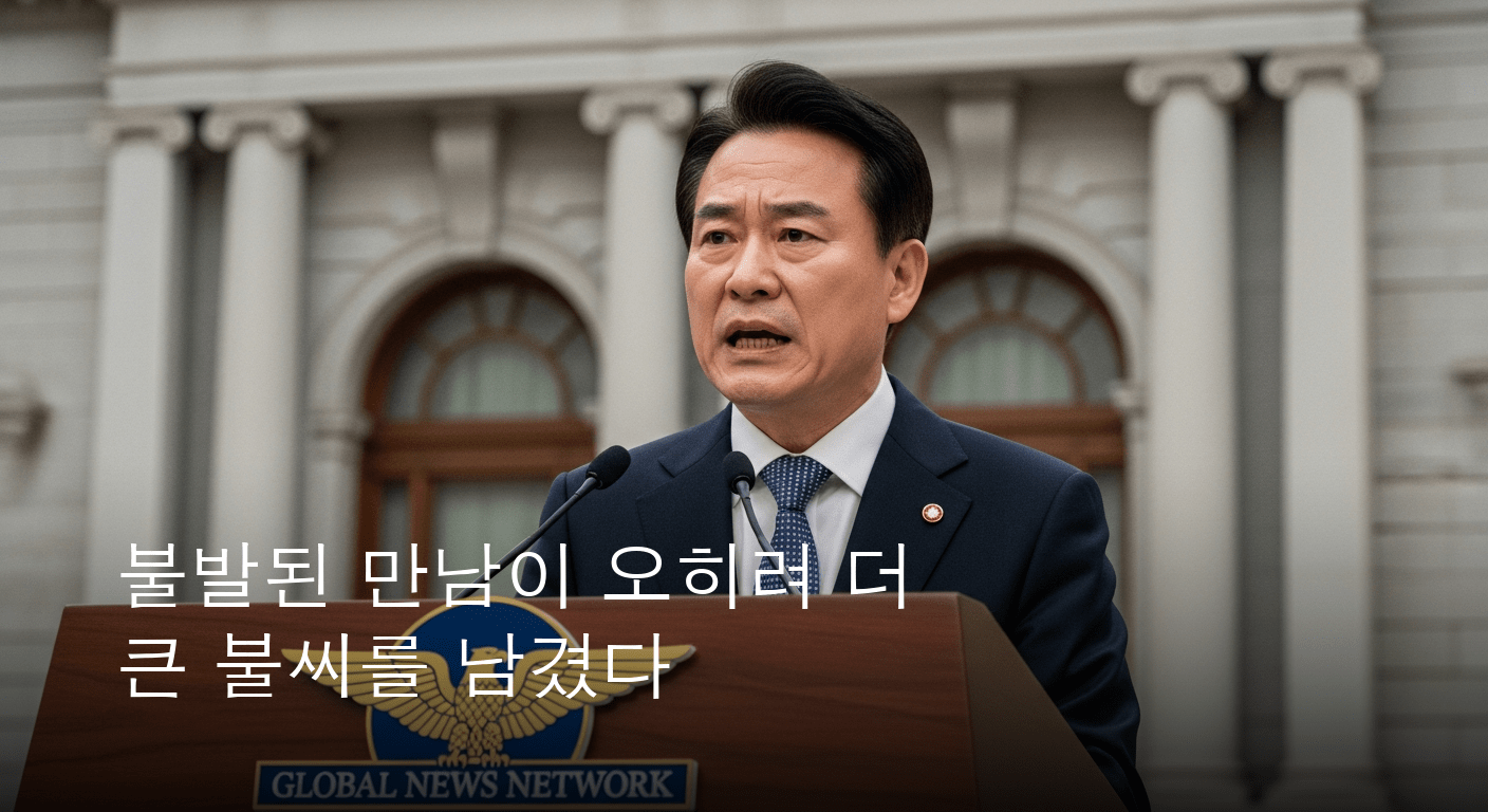경찰의 불투명성에 맞선 야당의 분노 폭발: 경찰청장 대행 면담 최종 불발