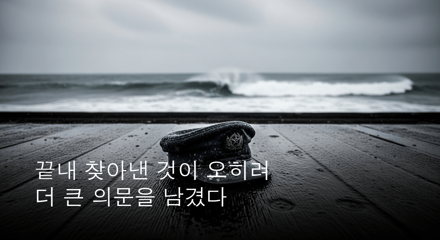 동해를 가른 비극, 실종 해군 병사 시신 끝내 발견