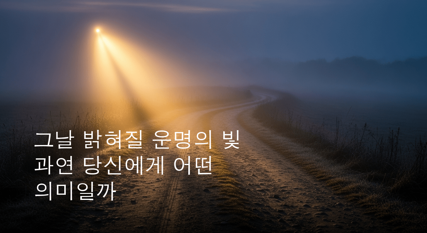 2026년 7월 14일, 미지의 길을 밝히는 빛 당신의 운명 탐구