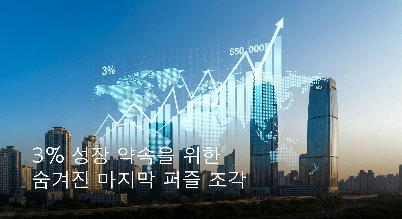 담대한 경제 비전 제시: 잠재 성장률 3%, 무역 4강, 국민소득 5만 불 시대를 향한 약속