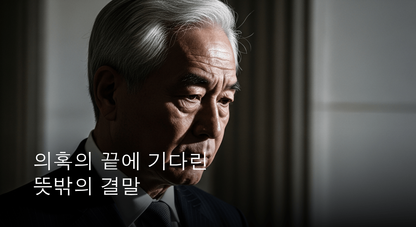 전직 단체장, 의혹의 그림자 속 비극적 발견