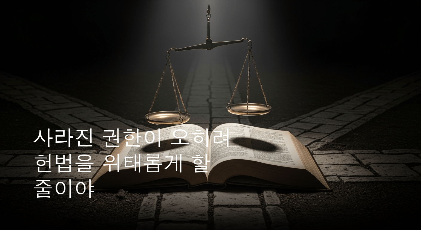 검찰 보완수사권 폐지, 헌법 수호의 중대한 기로에 서다