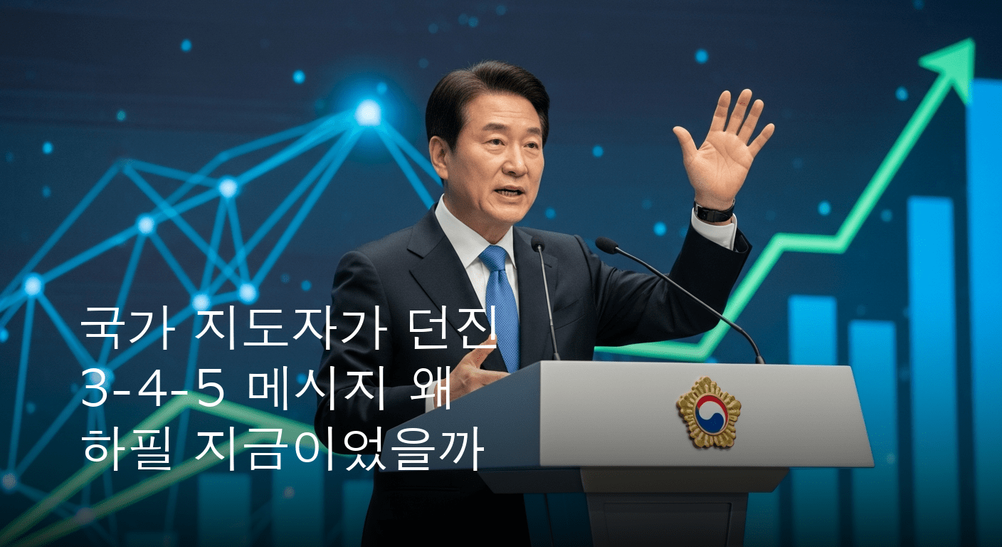 국가 지도자, 하반기 경제대전환 선포하며 '3-4-5 도약' 비전 제시