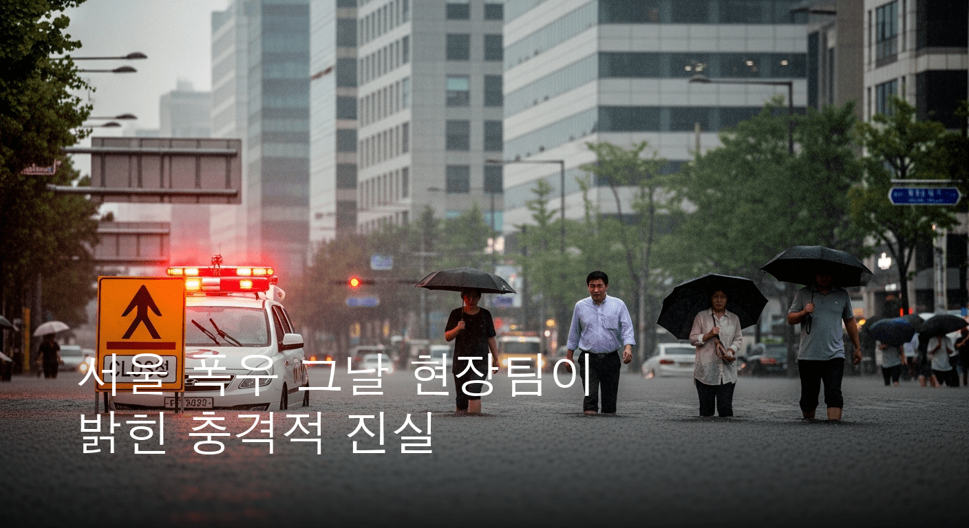 서울을 덮친 기록적 폭우 비상 경계령 발령 도로 통제 속 긴급 대응