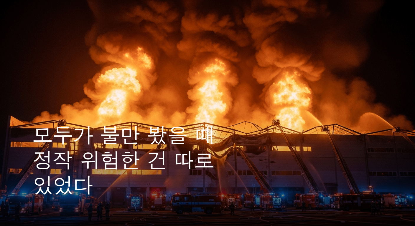 인천 쿠팡 물류센터 화재, 붕괴 위험 고조로 긴급 대피령 발령